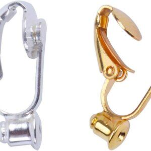 20 Pieces Earring Clip Backs Clip-on Earring Converter Components Findings with